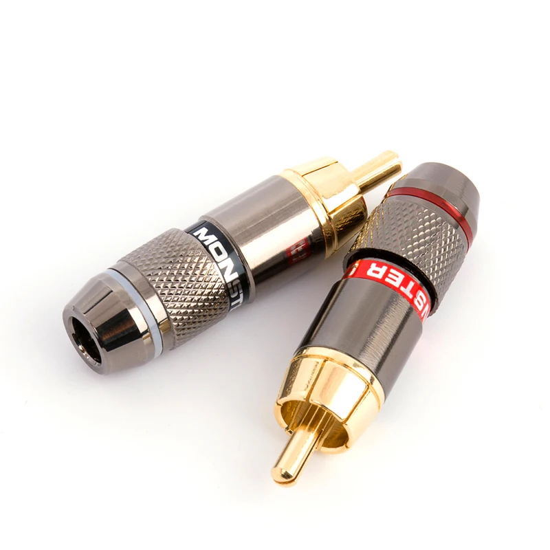 16 шт. Magic sound 24K gold RCA lotus plug AV усилитель с разной цветовой головкой аудио и видео