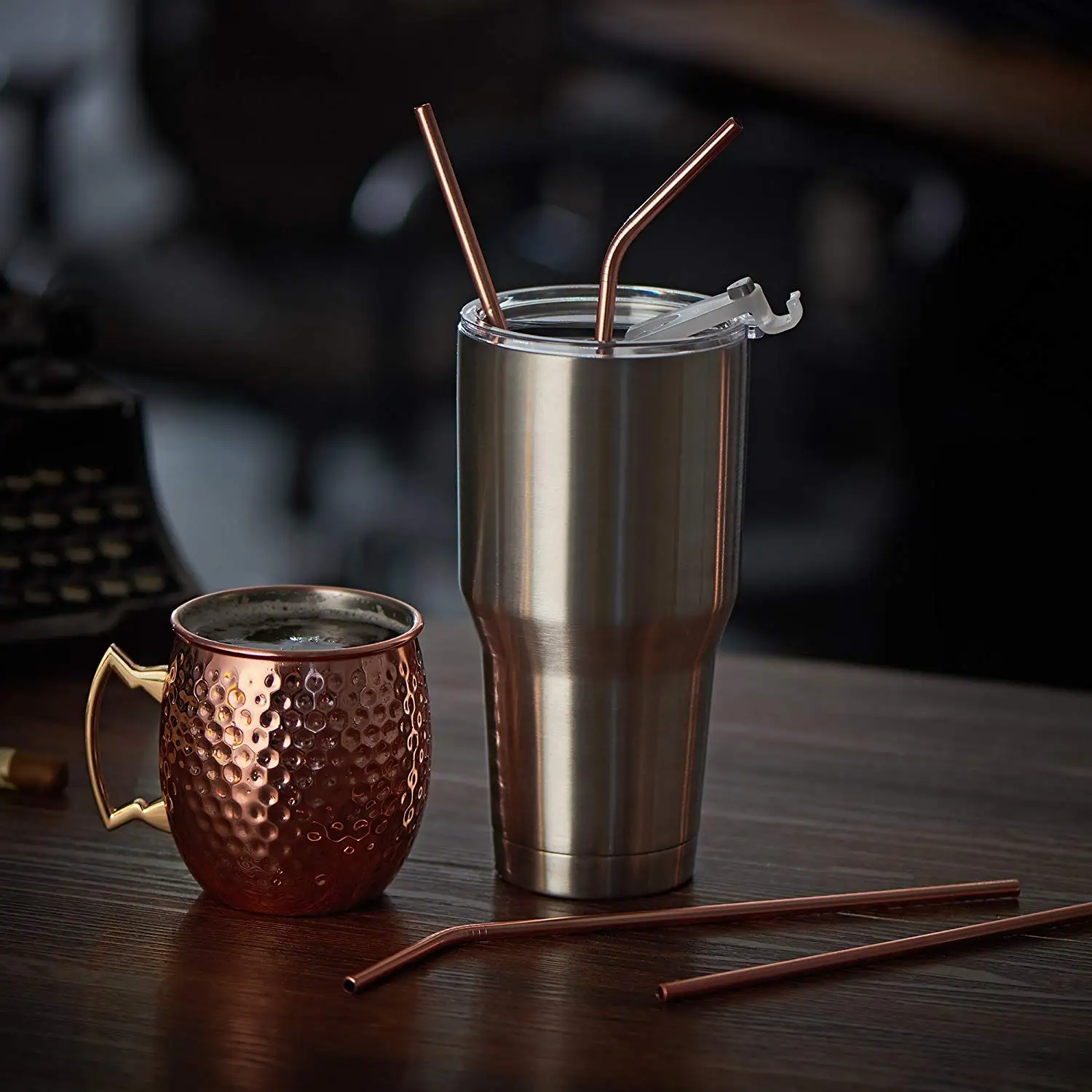 4 шт Resuable нержавеющая сталь питьевой соломинки дома Кухня Бар Пиво вода сок