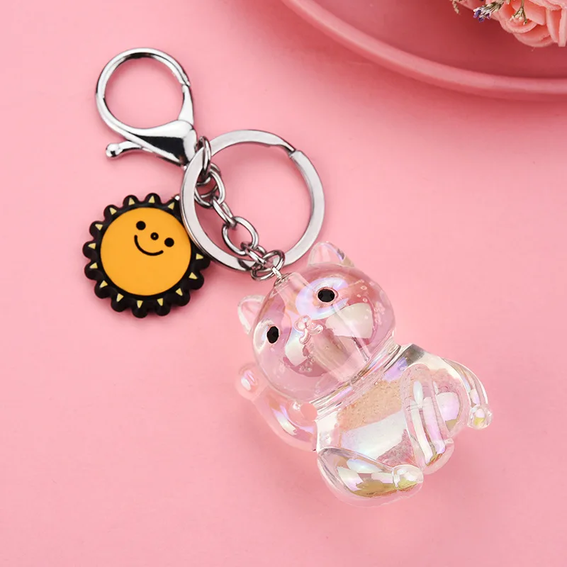

Summer dazzle colour acrylic creative plutus cat sunflower key chain the stylish ladies handbags accessories car pendants