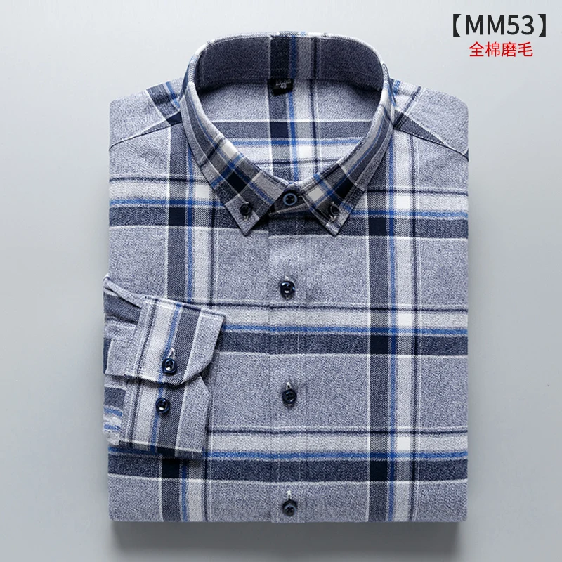 Плюс-Размер 5XL 6XL 7XL 8XL подушки из чистого хлопка в клетку модные рубашки с длинным рукавом для мужчин толстый парень дизайн формальный Social 110 кг 120 кг 130 кг