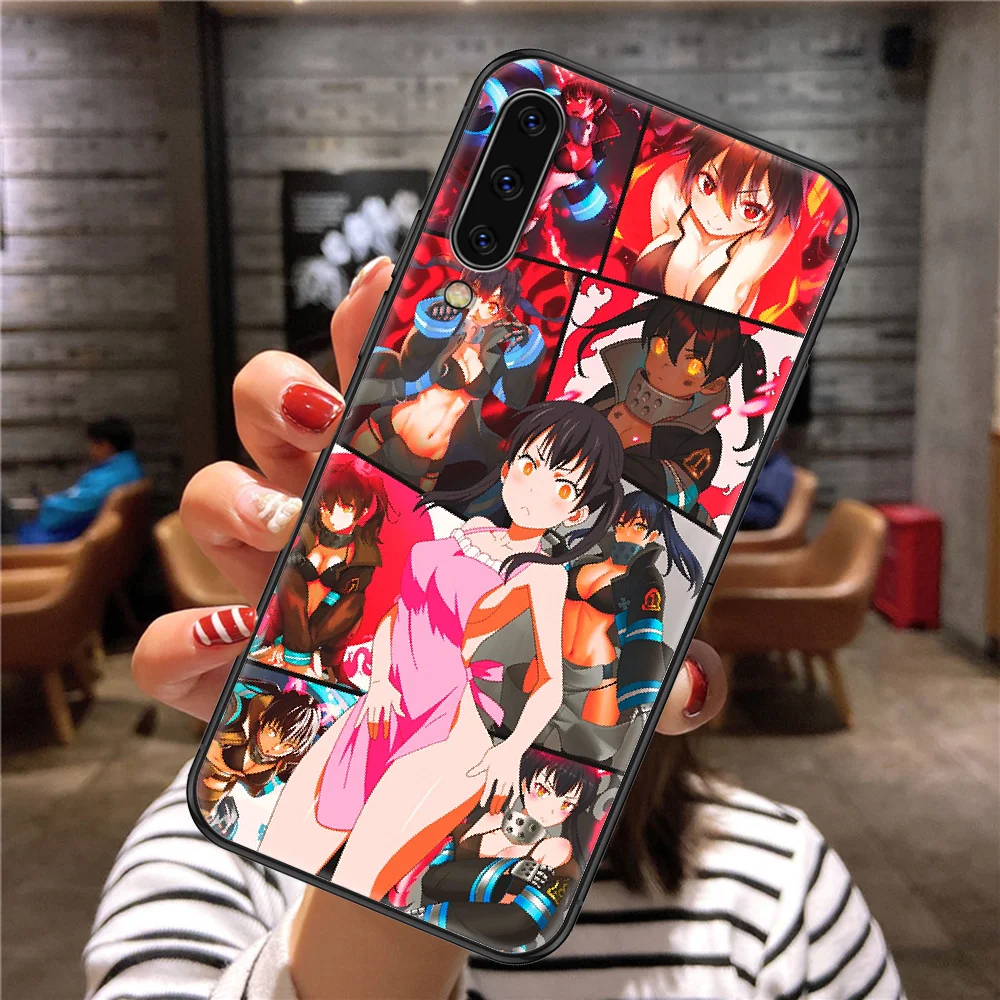Чехол для телефона с аниме Fire Force Shinra Kusakabe Samsung Galaxy A 3 5 7 8 10 20 21 30 40 50 51 70 71 E S 2016 2018 4G