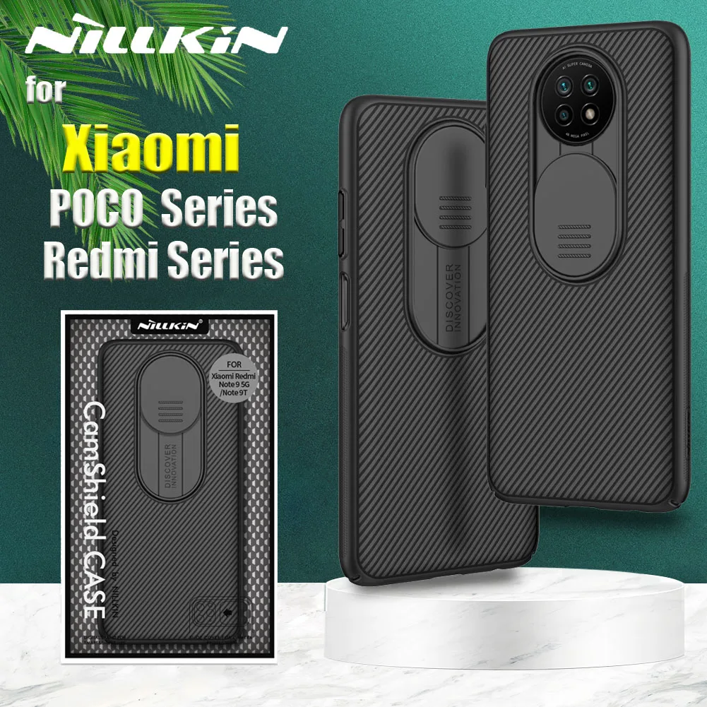 

Redmi Note 10 9 Pro Max 9T Case Nillkin Slide Camera Protection Lens Protect Privacy Shockproof Cover for Xiaomi POCO X3 NFC