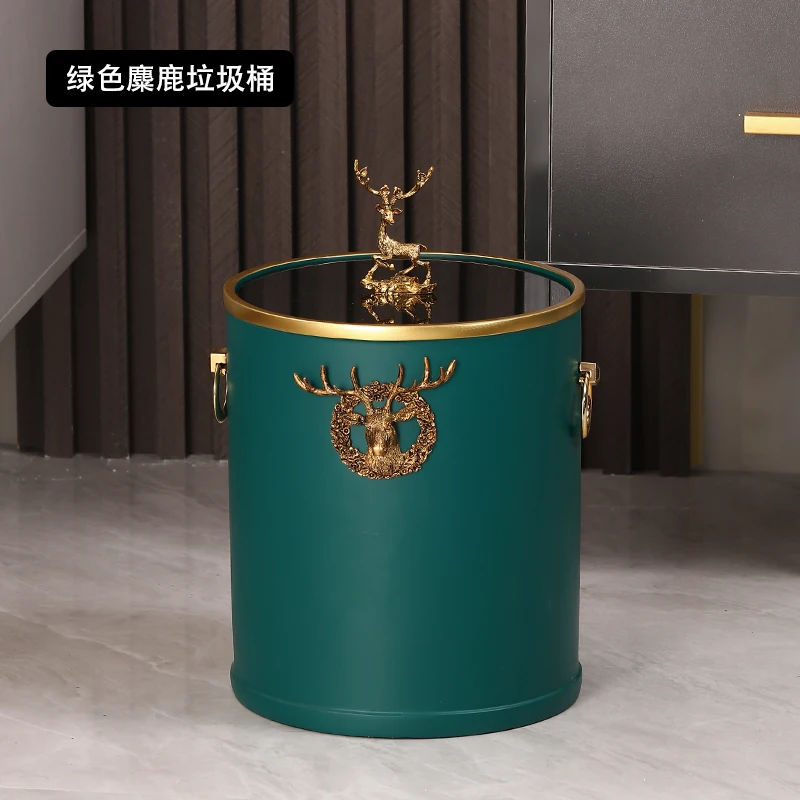 

Modern Nordic Fashion Trash Can Bedroom Creativity Luxury Trash Bin Minimalist Decoration Poubelle De Cuisine Storage BC50LJT