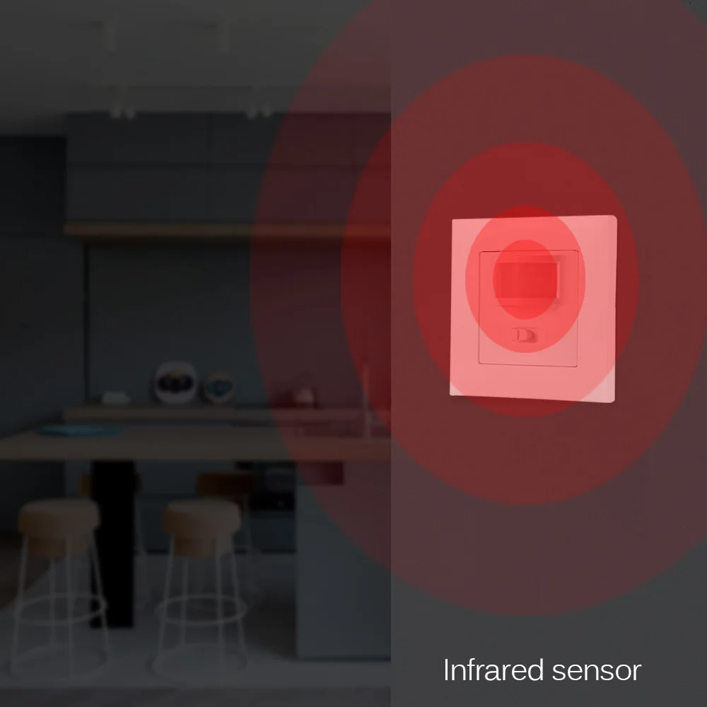 Инфракрасный PIR датчик движения переключатель лампы Переключатель ВКЛ/ВЫКЛ и в