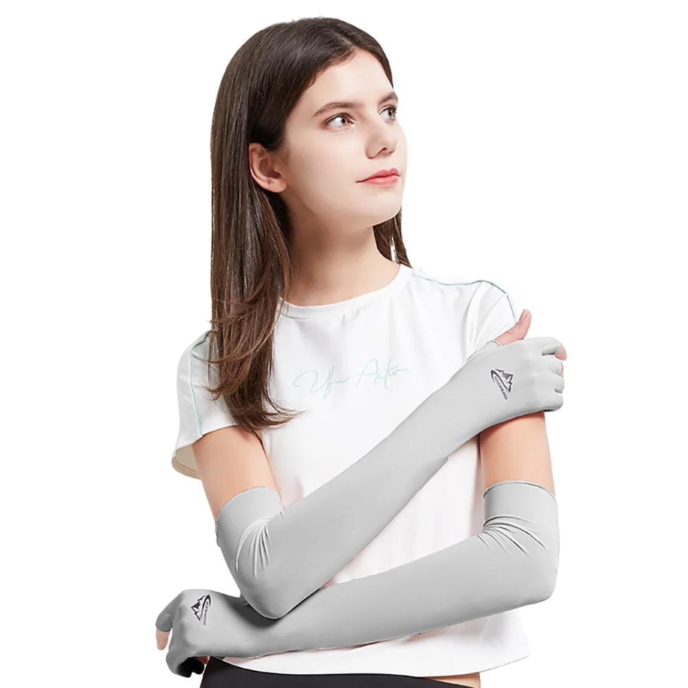

Thin Special Ice Silk Gloves UV Protection Arm Warmers Long Flapper Gloves Women Elbow Length Sunscreen