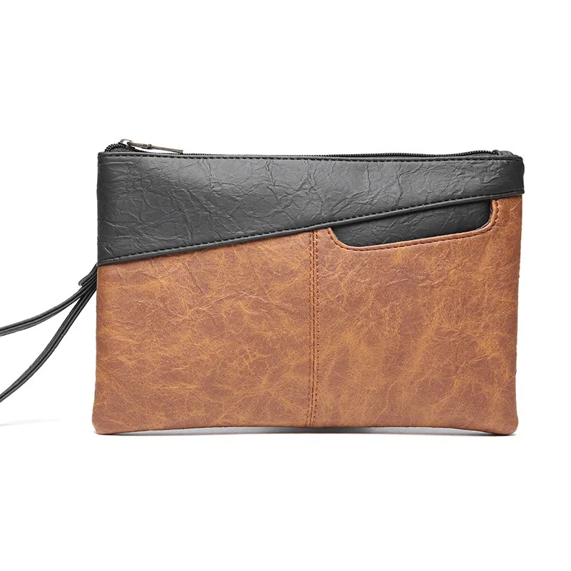 Сумка в стиле ретро для мужчин, модная сумочка контрастных цветов, клатч-клатч с откидной крышкой для IPAD от AliExpress WW