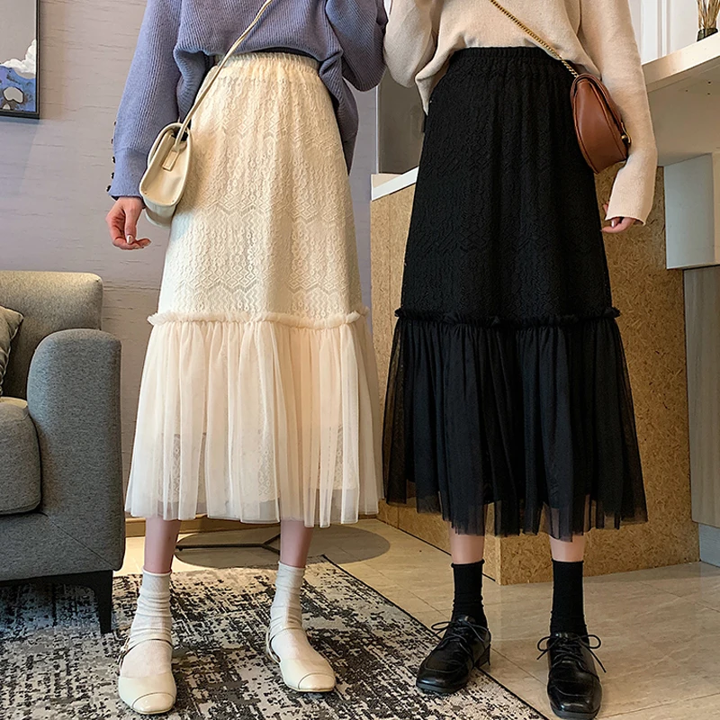 

Quality Women Summer Skirt High Waist Vintage Women Pleated Skirt Saias Femme Boho Long Chiffon Skirt Streetwear Faldas De Mujer
