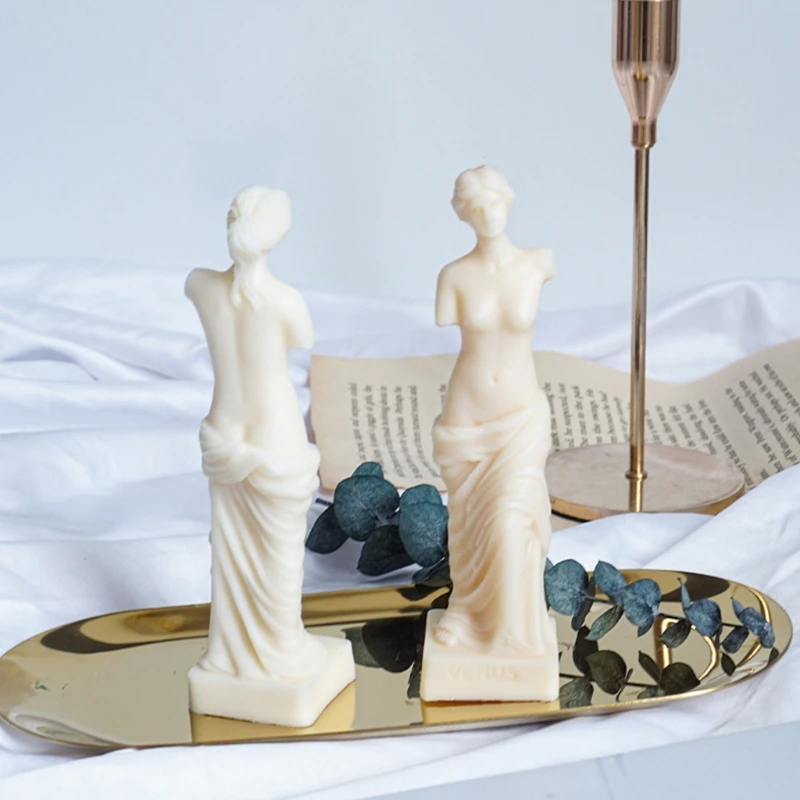 

DIY Art Body Candle Crystal Epoxy Resin Mold Fragrance Human Shaped Venus Goddess Wax Plaster Casting Silicone Mould