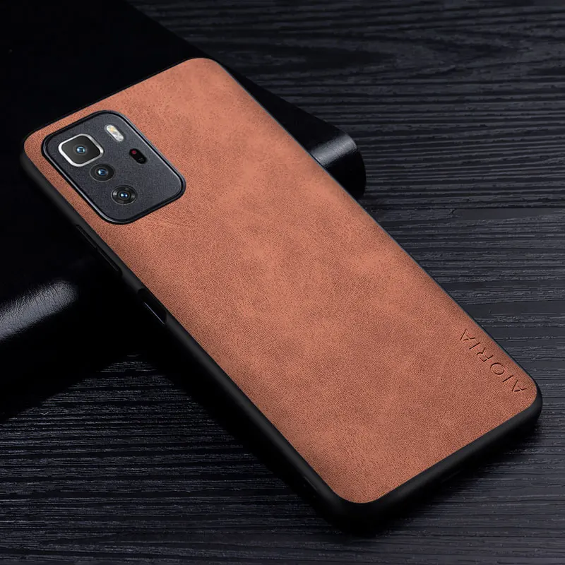 premium pu leathe phone case for xiaomi poco x3 gt 5g scratch resistant solid color cover for xiaomi poco x3 gt case free global shipping