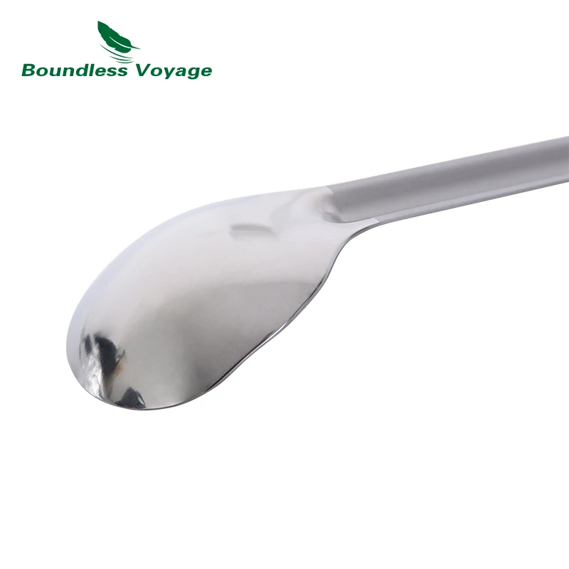 Бескрайняя Титановая Ложка с длинной ручкой Spork походные столовые приборы