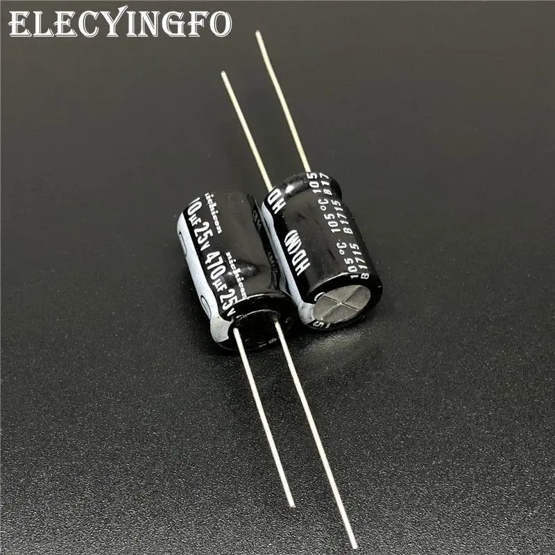 

10 шт./100 шт. 470 мкФ 25V470uf NICHICON HD серии 10x16 мм супер низкое сопротивление 25V470uF Алюминий электролитический конденсатор с алюминиевой крышкой