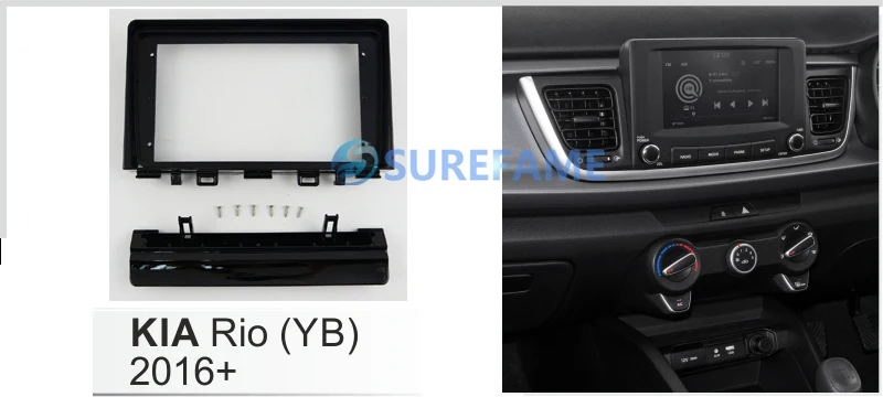 9 дюймов Автомобильная панель радио для KIA RIO+ Dash Kit установка Переходная рамка адаптер накладка консоль крепление крышка
