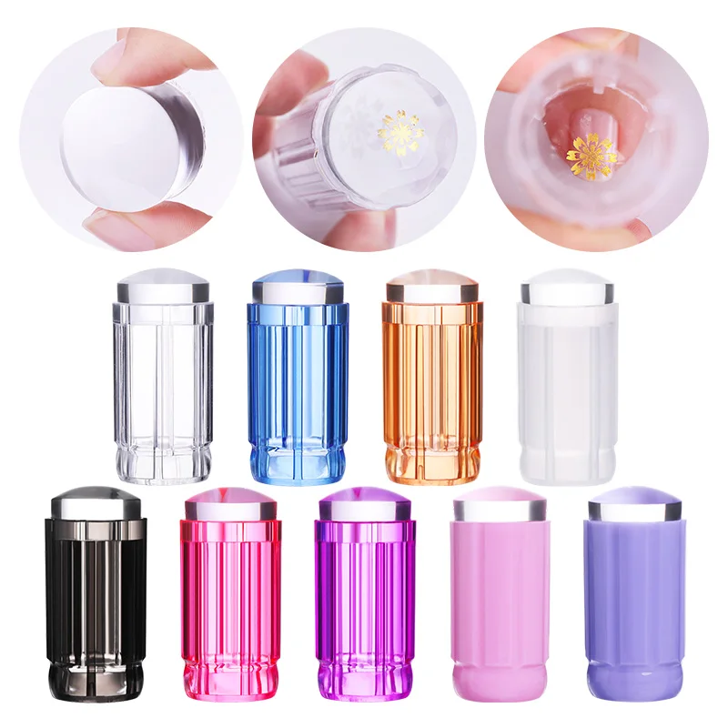 Силиконовый скребок для ногтей 1 шт. прозрачные силиконовые стемпинга маникюра