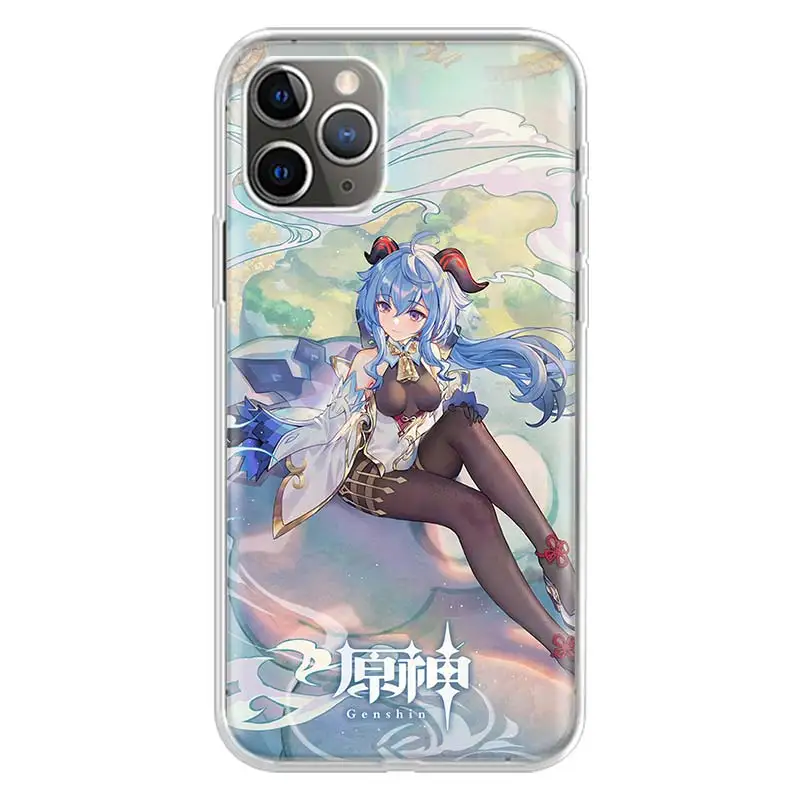 hot game genshin impact silicone case coque for iphone 13 pro max 11 12 pro xs max x xr 7 8 6 6s plus se 2020 back cover free global shipping