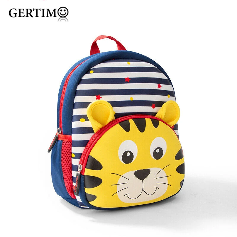 Cute Kids Toddler School Bags Backpack Kindergarten Children Girls Boy Schoolbag 3D Cartoon Animal Giraffe Tiger Lion Rabbit Bag
