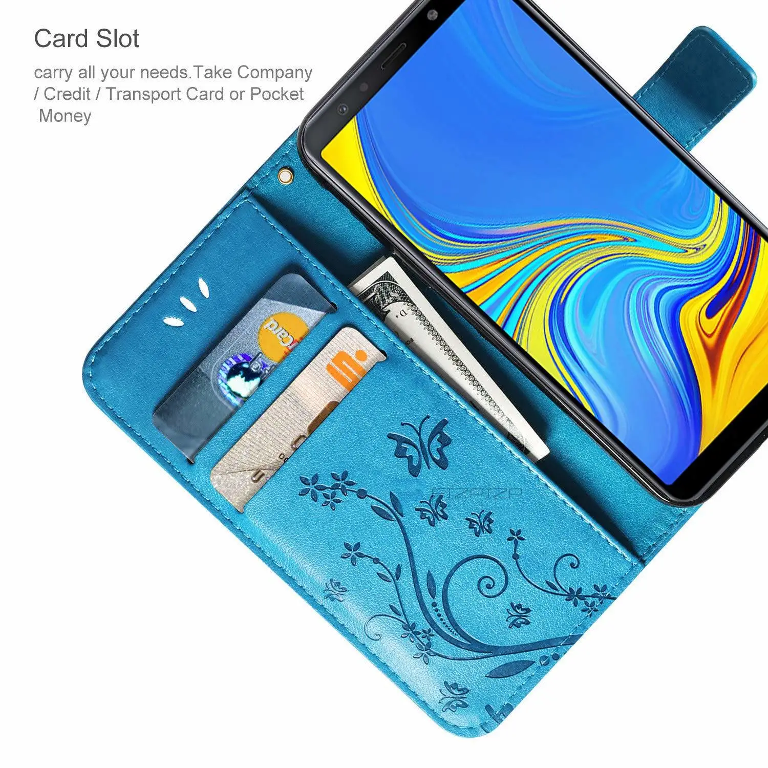 Wallet Flip Case PU Leather for Samsung Galaxy A10 A20 A30 A40 A50 A70 M10 M20 A20e S10 Plus S10e 5G Version Stand Magnetic | Мобильные