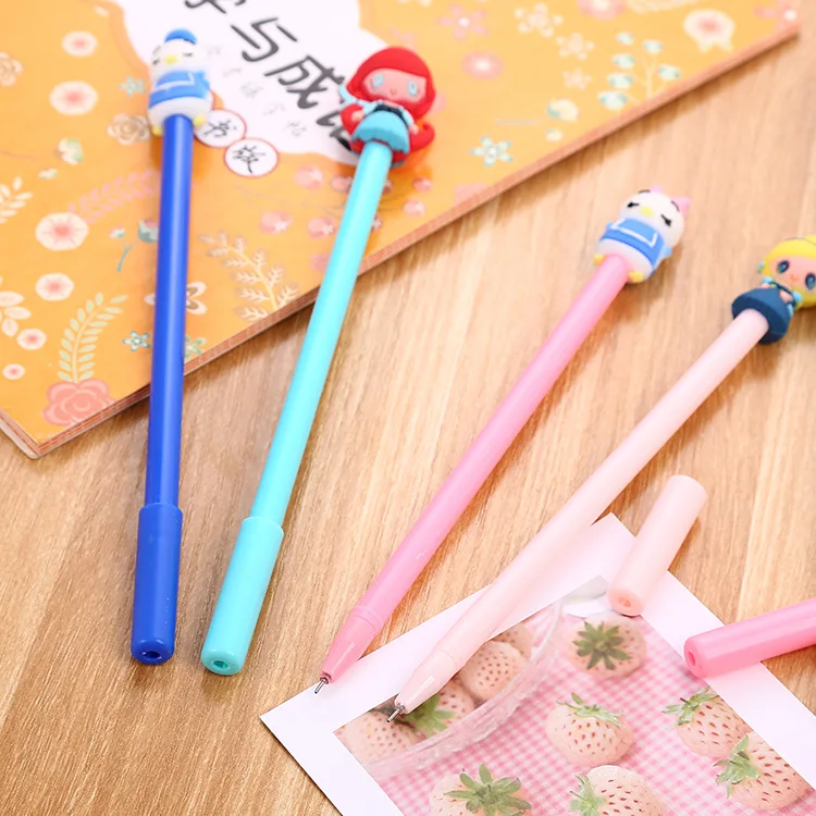 40 pc/lot Creative Mermaid Duck girl Gel ink pen/creative cartoon student office water pen / signature pen/children gift | Канцтовары