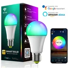 2021 новые интеллектуальных домашних Wi-Fi RGB светодиодные лампы с регулируемой яркостью лампы E27 10 Вт 800lm таймер Функция дистанционного Управление лампа Поддержка Alexa Google Home
