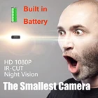 Миниатюрная Скрытая камера 1080P с функцией защиты умного дома и ночным видением