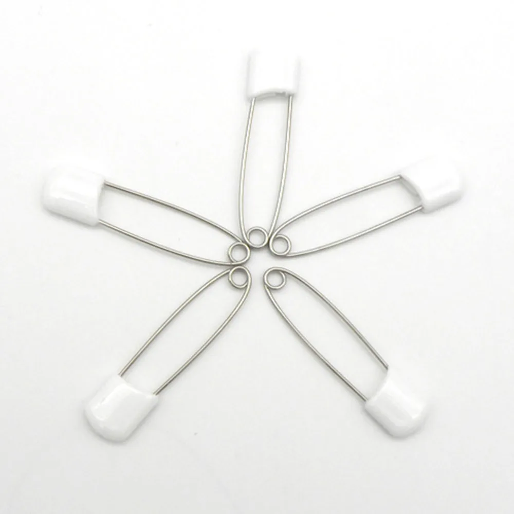 

50 Pcs 55mm End Baby Kids Cloth Diaper Stainless Steel Traditional Safety