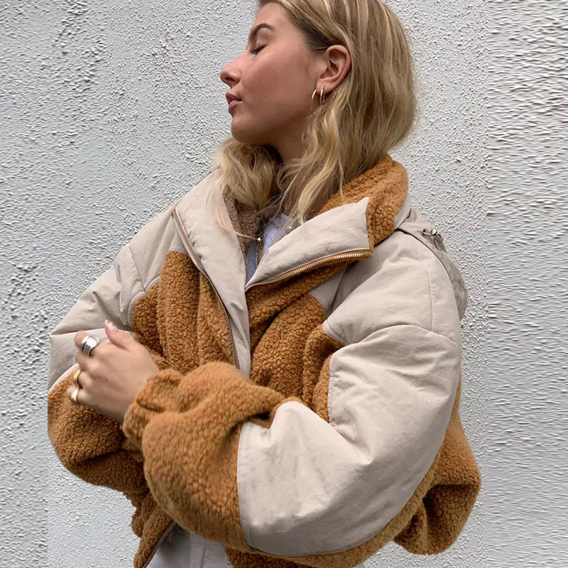 

Женские флисовые толстовки с капюшоном, осенне-зимние женские пуловеры, шикарная теплая куртка с капюшоном и карманами в стиле пэчворк