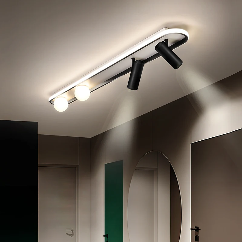 Luces de techo LED modernas minimalistas para dormitorio, balcón, vestíbulo, Cocina, Bar, 85-265V, lámpara de techo con accesorios de luces