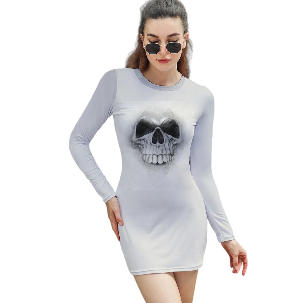 

2021 Patchwork Women Dresses Autumn O Neck Long Sleeve Bodycon Dress Slim Wrap Hip Dress Femme Party Dress Floral Dress