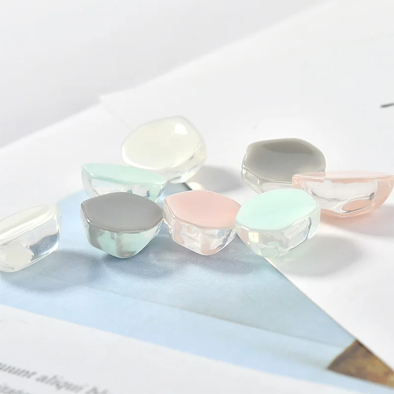 Летние Прозрачные Серьги-полулицевые зажимы в форме волны воде для