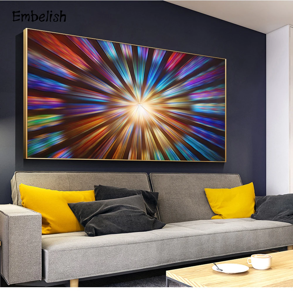 

Embelish 1 Pieces Abstract Colors HD Print On Canvas Paintings For Living Room Modern Home Decor Wall Large Posters Pictures