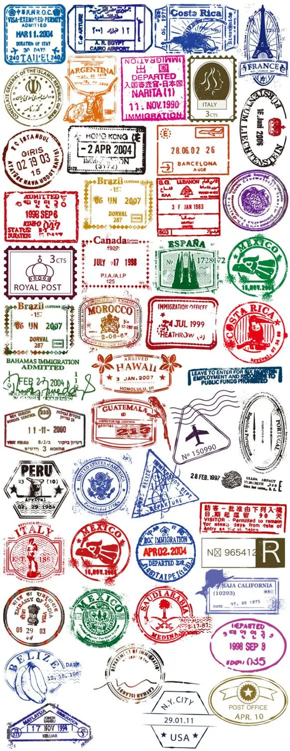 50 шт. граффити наклейки прозрачные Postmark путешествия Ретро наклейки для сноуборда гитары бренд для скейтеров водонепроницаемые детские наклейки