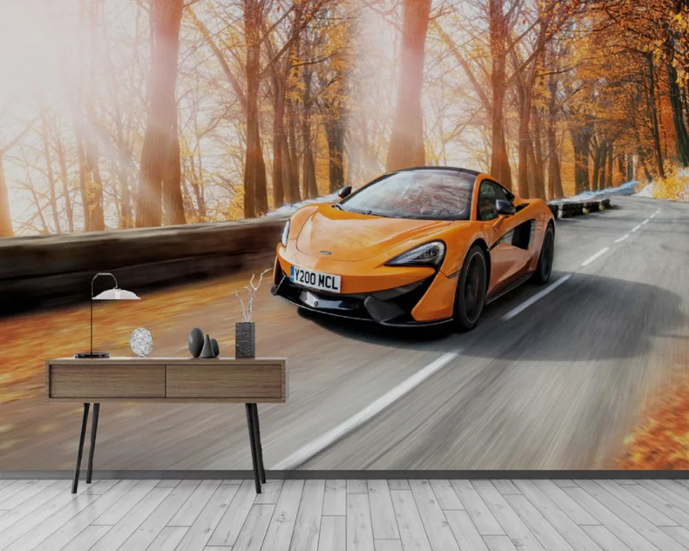 Прямая доставка пользовательские обои HD дорога динамическая мода спортивный