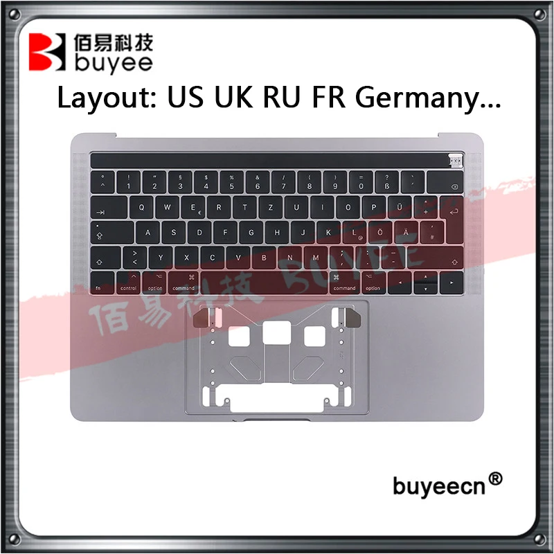 

Original New For Macbook Pro Retina 13.3'' A1706 Palmrest Top Case US/UK/Russian/France/Germany Keyboard with Backlight touchbar