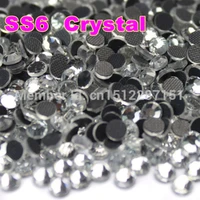 ss6 1440pcsbag clear crystal dmc hotfix flatback rhinestones glass strassdiy heat iron hot fix glass crystals stones glitters