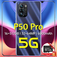 global version new 6 7 inch 5g smartphone 16gb512gb large memory for huawei p50 pro cellphone xiaomi samsung apple mobile phone