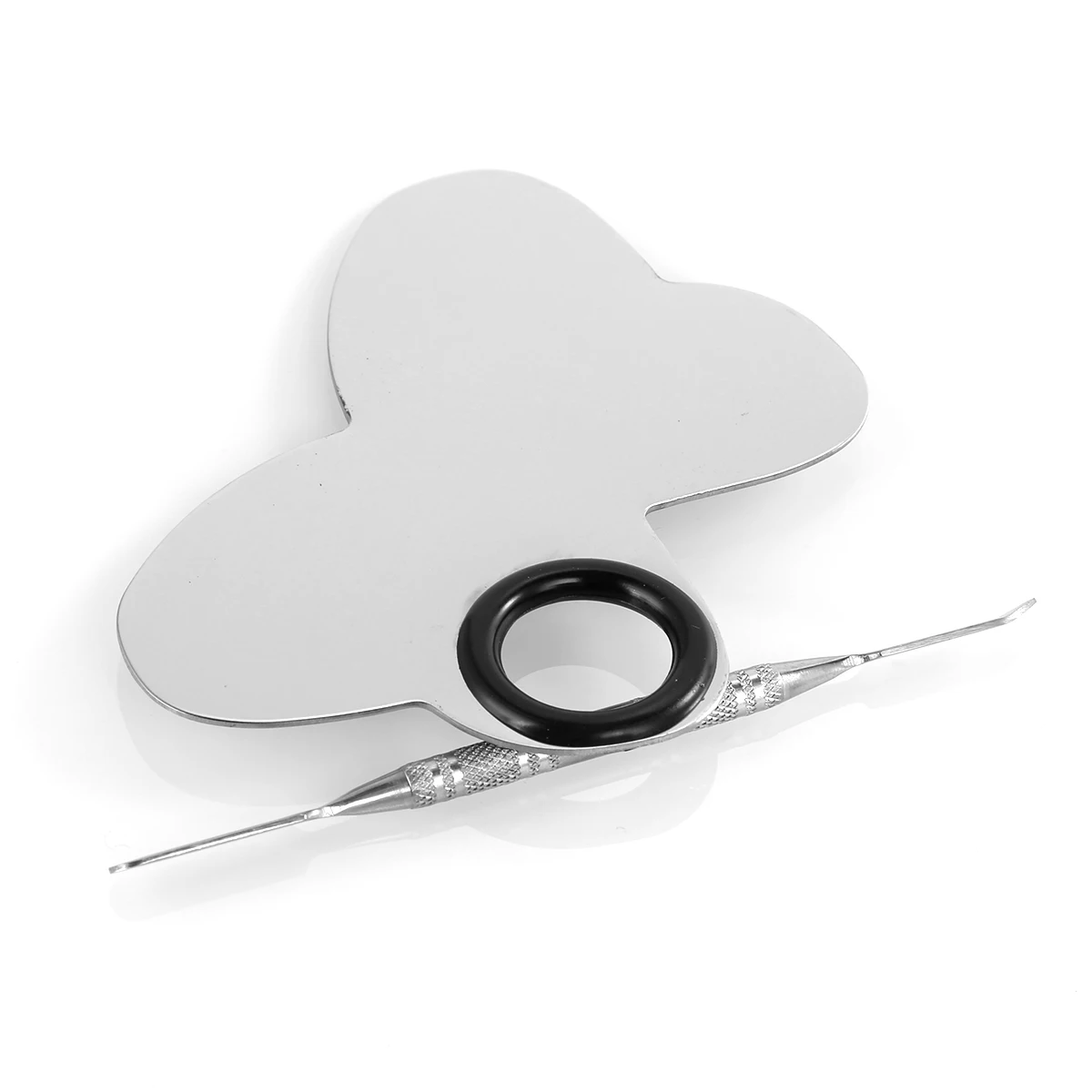 Нержавеющая сталь Зеркальная поверхность Палетка для смешивания красок макияжа