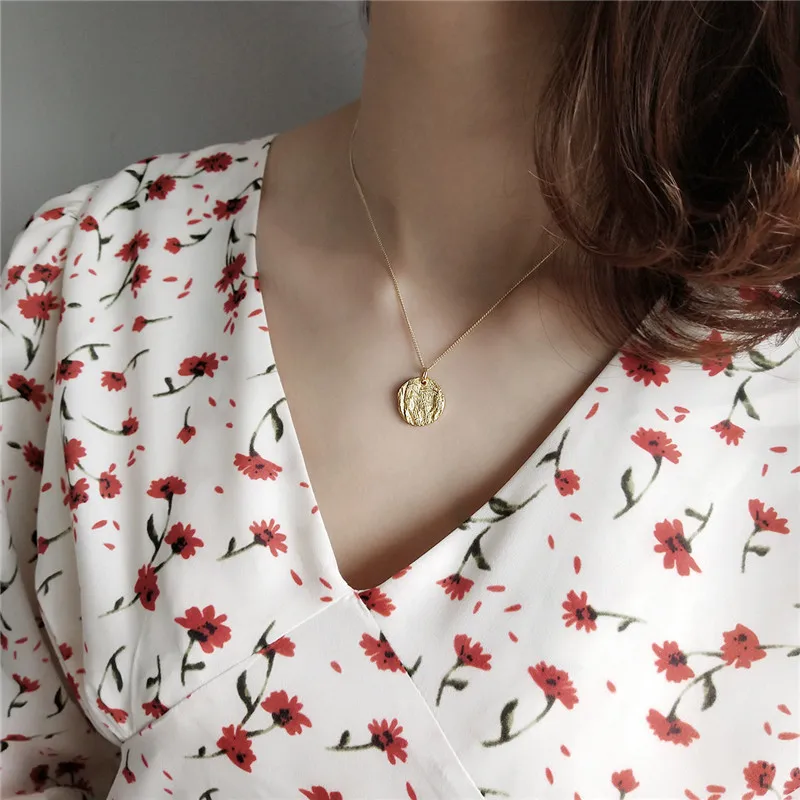 

RUIYI European American Style 925 Sterling Silver Heterotypic Geometric Irregular Necklace Women Luxury 925 Fine Jewelry Gifts