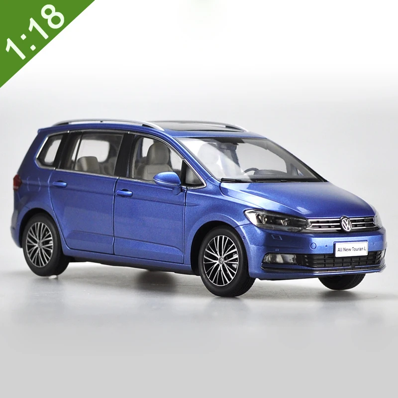 New TOURAN L Blue Оригинальная коробка 1:18 Высокая тщательно VW TOURAN MPV Субару Outback сплавочная модель автомобиля статические металлические модели автомобилей для Коллекционные вещи подарок - Цвет: New TOURAN L Blue