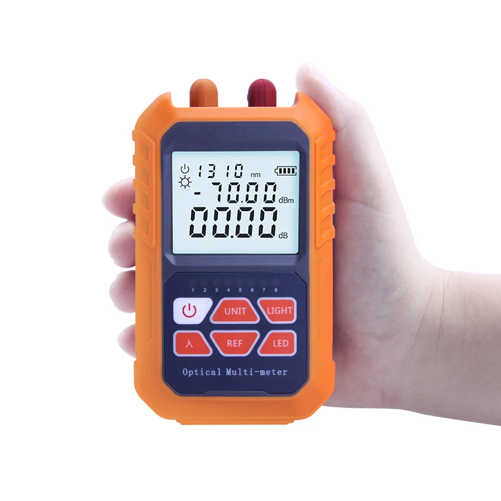 Ftth 3-in-1 handheld Fiber mini Optical Power Meter -70+3 dBm Laser source Visual Fau 5MW 5KM  Network Cable Test