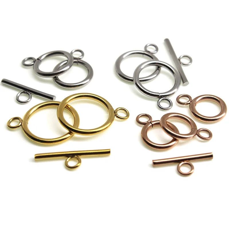 

5set/lot Stainless Steel OT Clasps Bracelet Toggle Clasp Connectors for DIY Bracelet Necklace Jewelry Findings Making Supplies