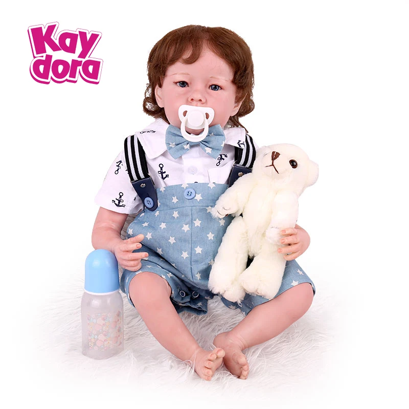 

KAYDORA Reborn малышей Лиам куклы 22 дюйма 55 см живой Bebe Menina Реалистичная игрушка для детей на день рождения подарок-сюрприз