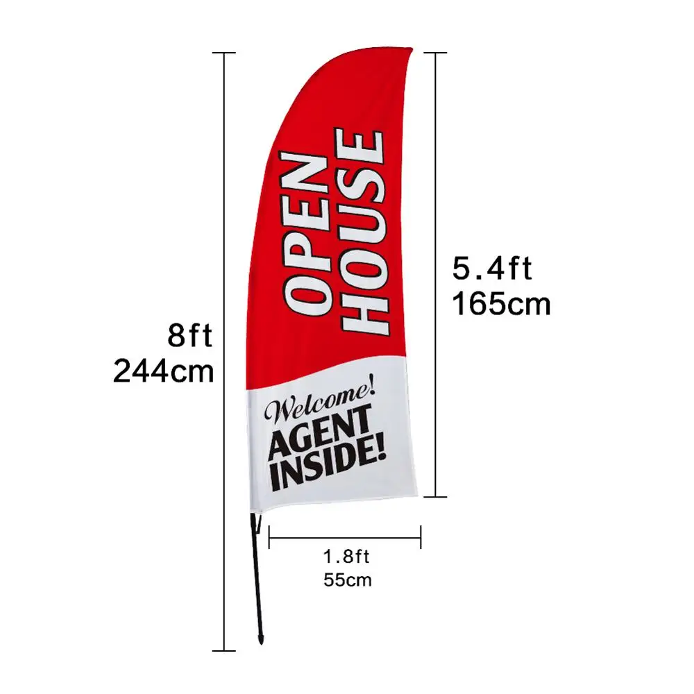 Открытый домик напольный флаг набор для рекламы компаний перьевой дома продажа