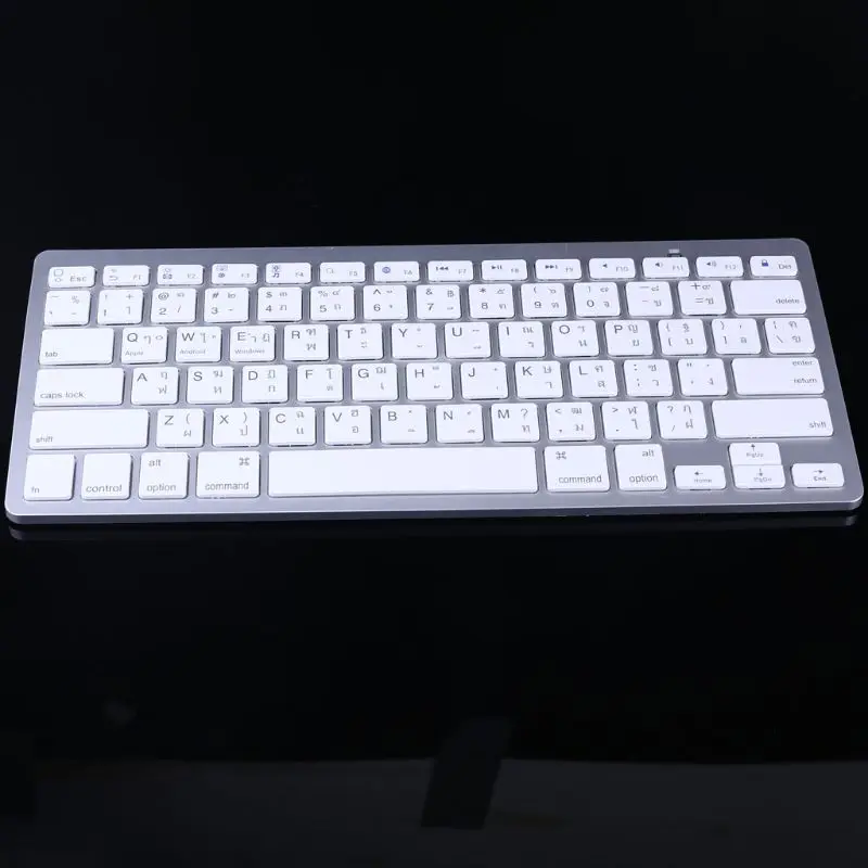 

B2RC Thailand English Thai 78 Keys Wireless Bluetooth Keyboard for i-Pad Laptop Mac-book Tablet PC Mobile Phone Notebook