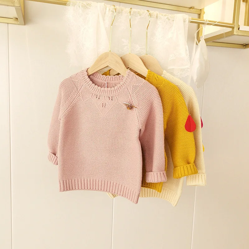 

Autumn Baby Sweaters New Children's Autumn Clothing Pullovers Charming and Fashionable Girls' Sweaters