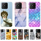 Чехол для Realme Narzo 50A 6,5 дюйма, прозрачный чехол с милым рисунком, противоударный мягкий чехол с полной защитой, бампер Etui