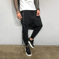 2020 fashion harem pants men hip hop casual joggers elastic waist fitness sweatpants male streetwear cross pants trousers