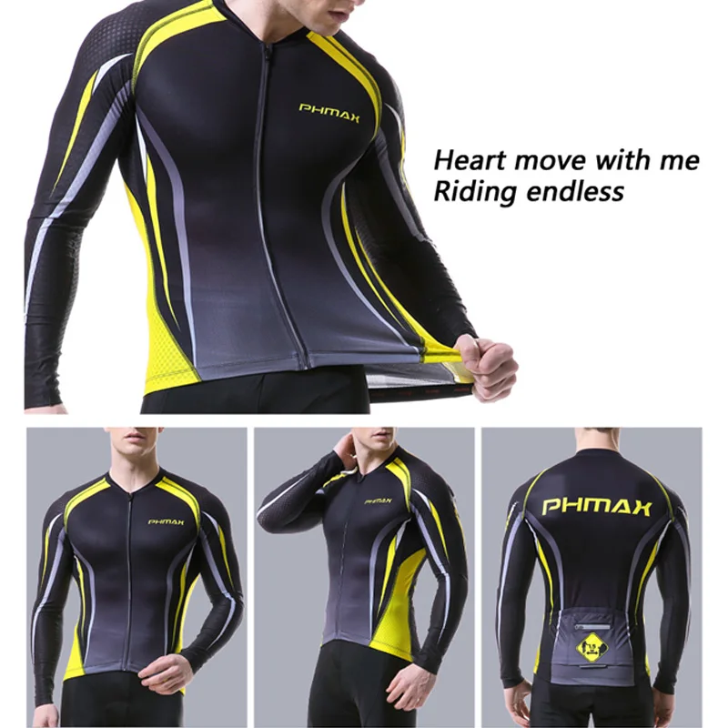 PHMAX 2020 Новые трикотажные изделия для горного велосипеда с длинным рукавом одежда