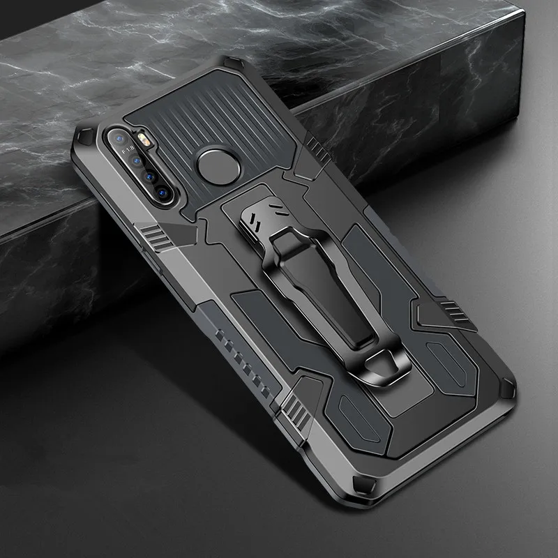 

Armor Phone Case For OPPO Realme Narzo 6S 6 X3 A92 A72 Q 5S C3 5I 6I A52 A31 5 10A 20A Pro 5G 2020 Rugged Metal Stand Back Cover