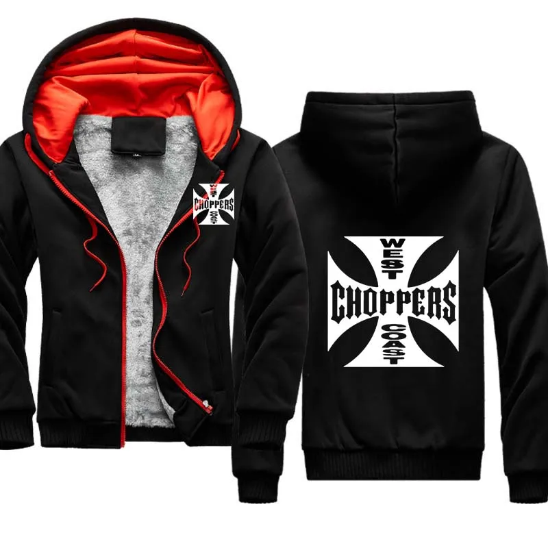 

2021 new winter Men's Hoodie West Coast Choppers printing high quality Cotton Solid color Men's Sportswear
