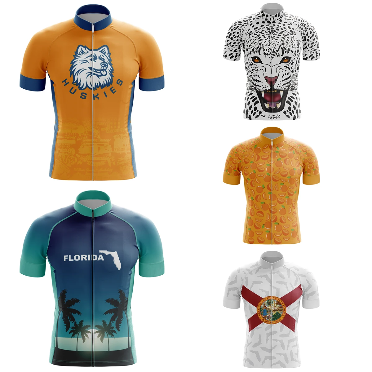 

HIRBGOD 2021 Summer Men Cycling Jersey for United States Series Outdoor Round Neck Sportswear Bike Wear Breathable Top,TYZ253-01