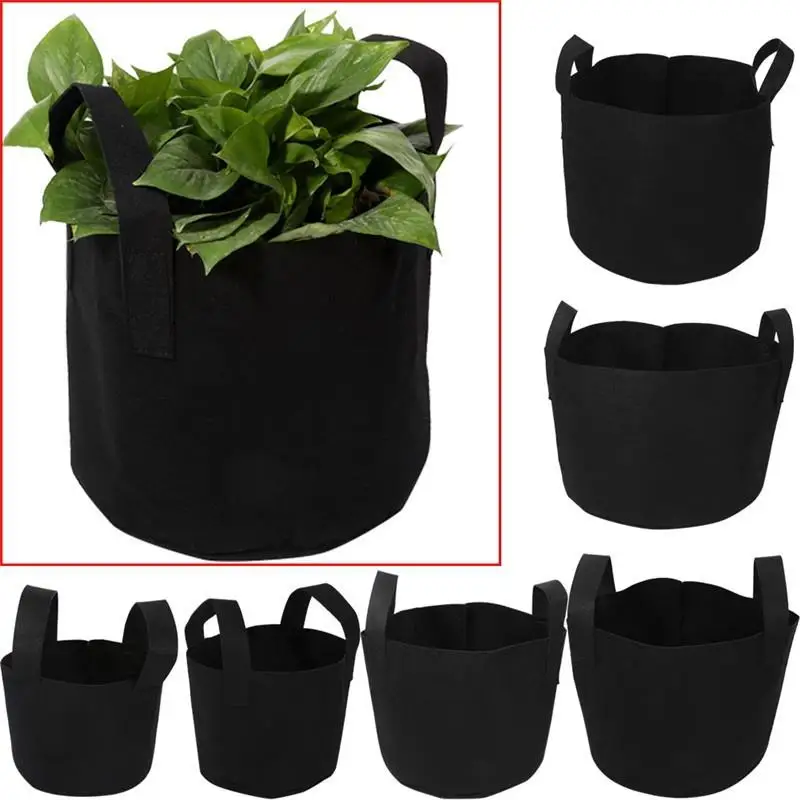 SOLEDI Nursery Bag Non-Woven Fabric Plant Grow Flower Pot Species Support Shopping Mall Greening Project | Дом и сад